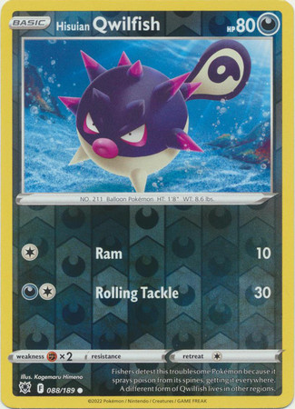 Astral Radiance 088/189 Hisuian Qwilfish (Reverse Holo)